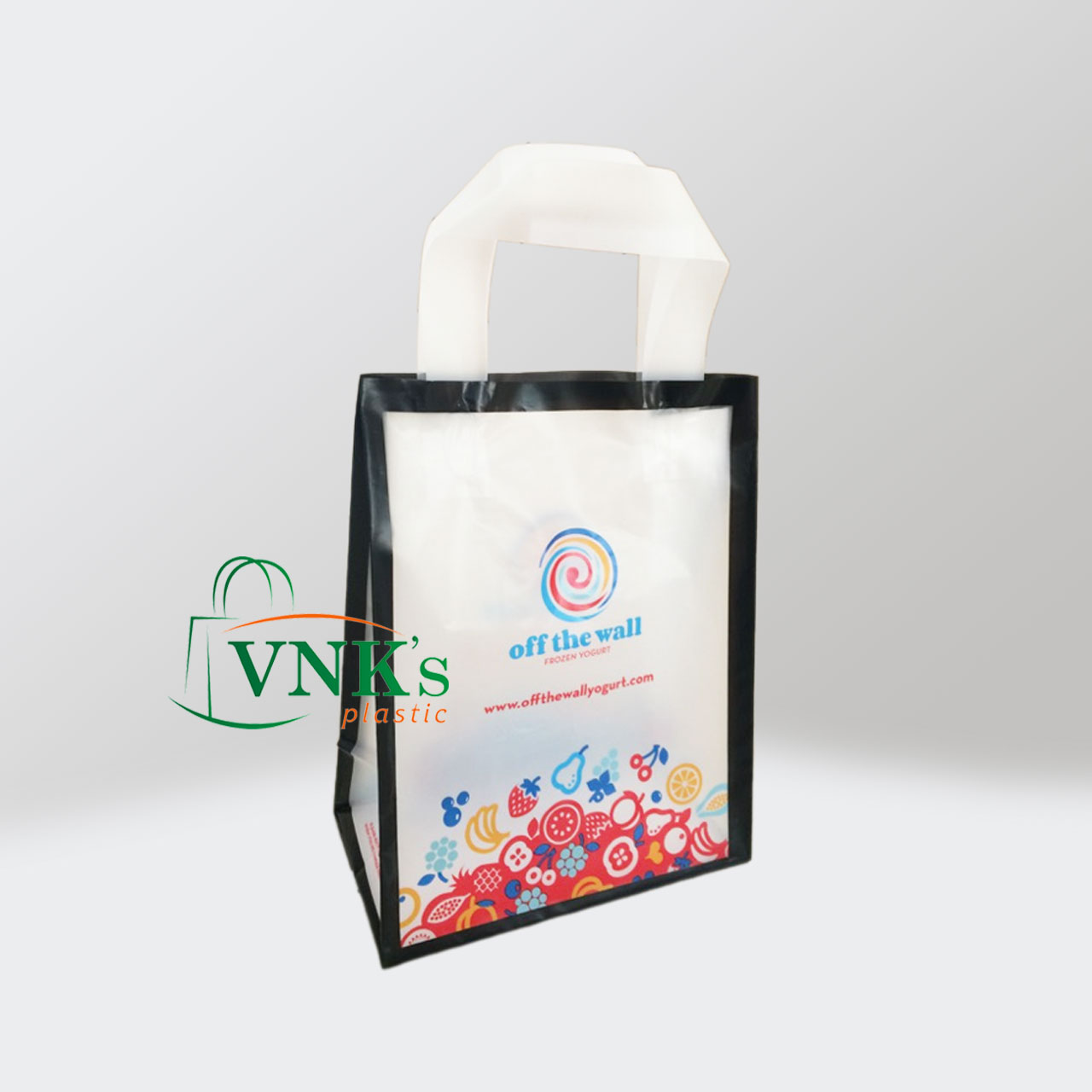 Plastic shopping bag Frosted HDPE