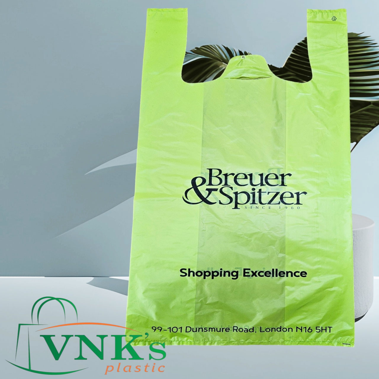 Vest carrier shopping bags
