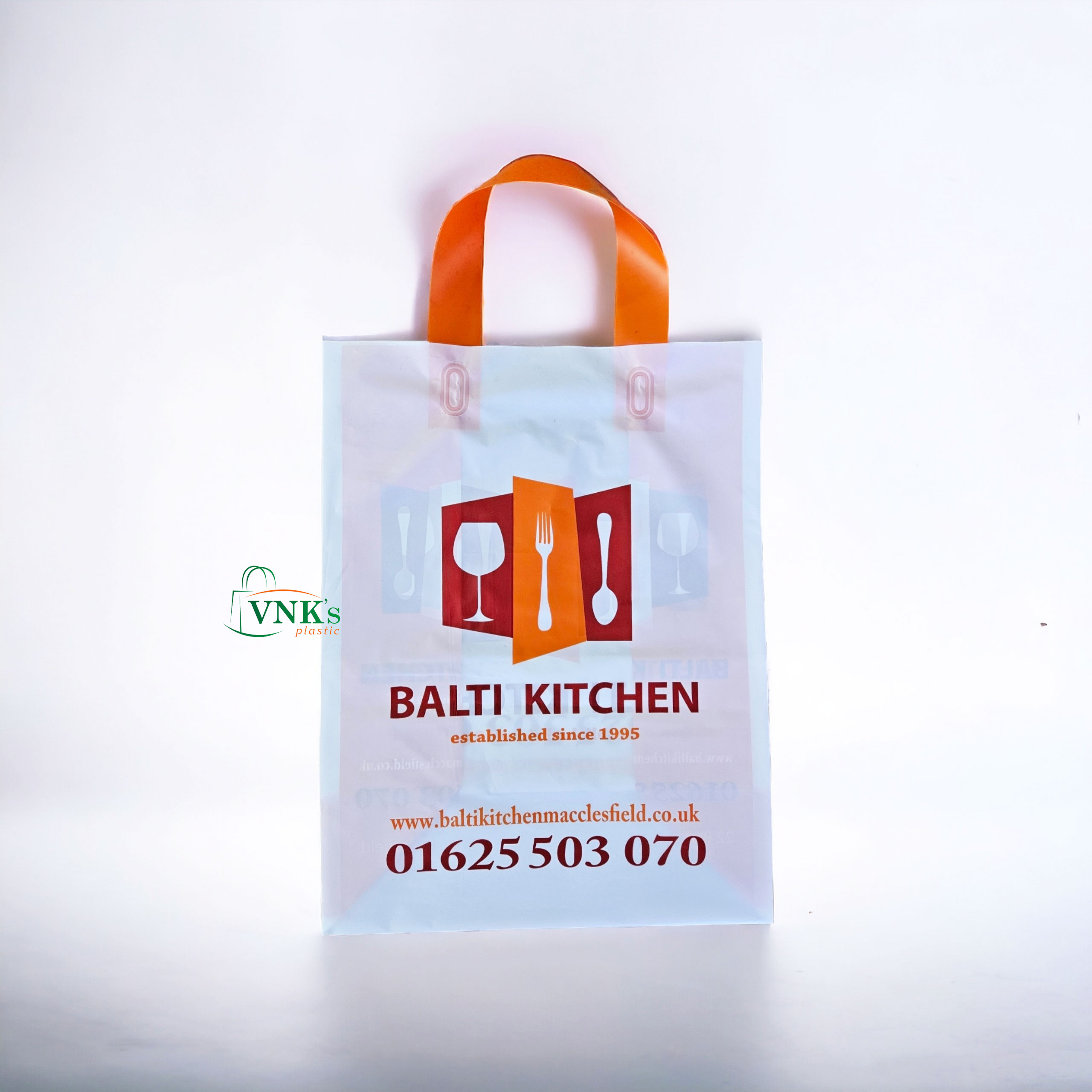 Balti Kitchen plastic bag with handle