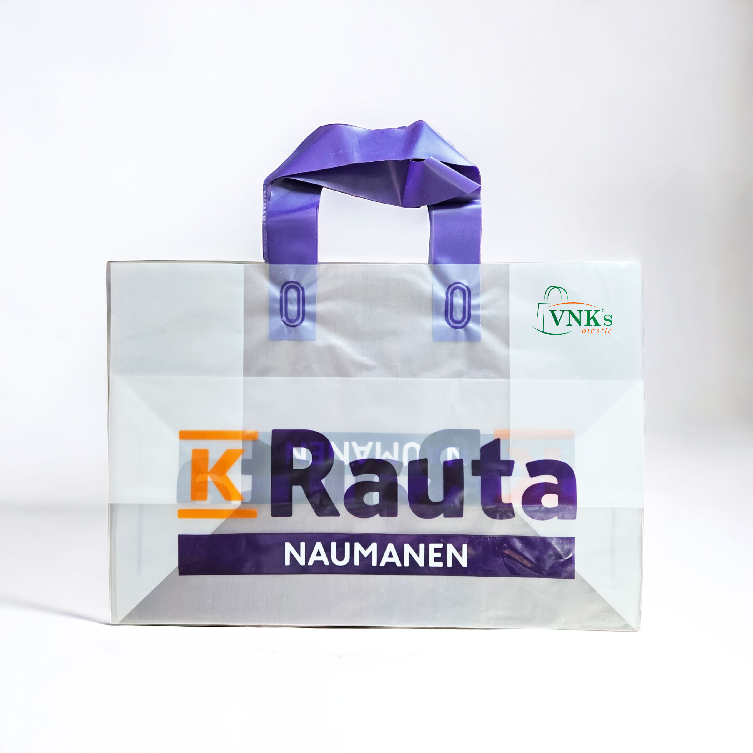 Plastic bag with handle K Rauta