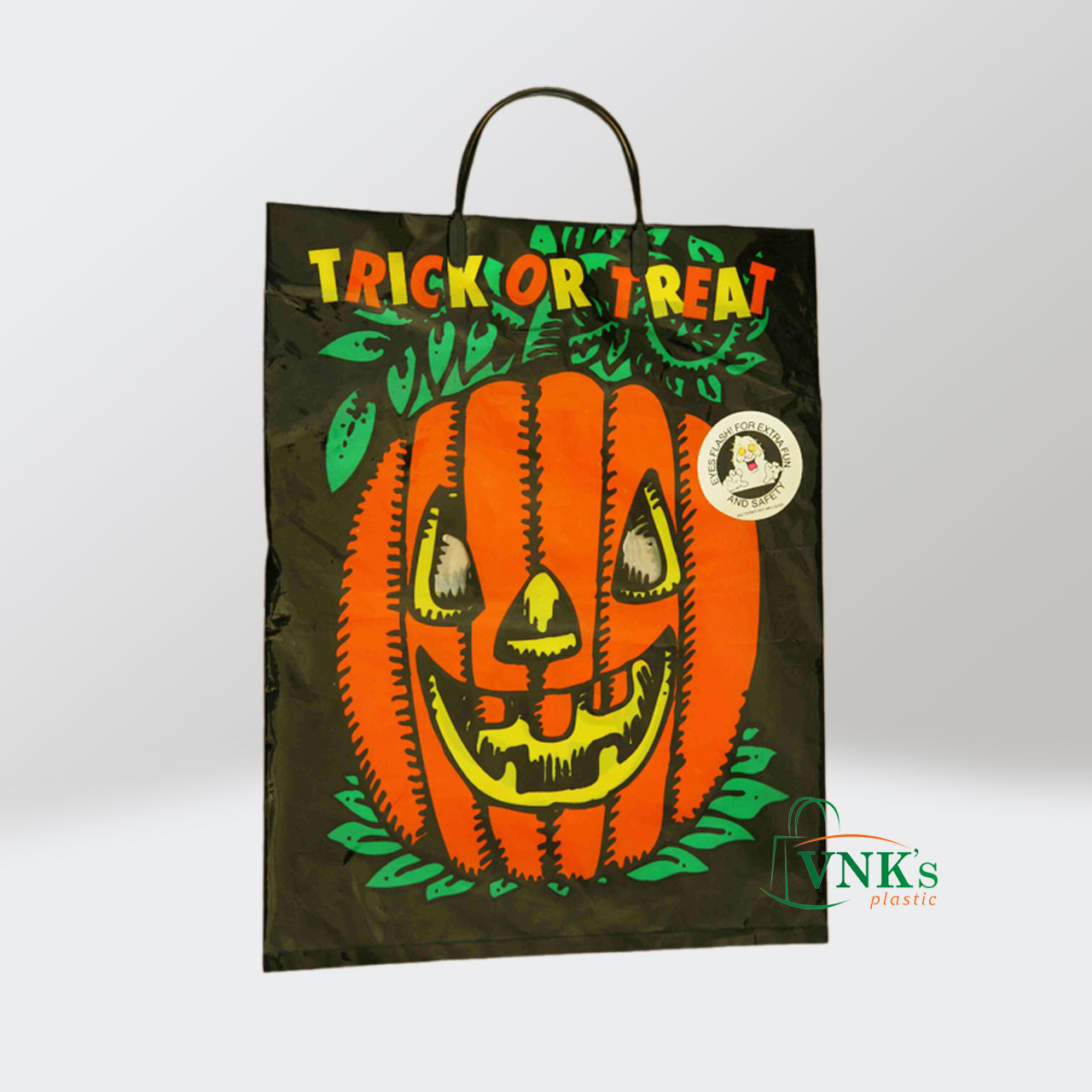 Shopping bag with Trick Or Treat handle