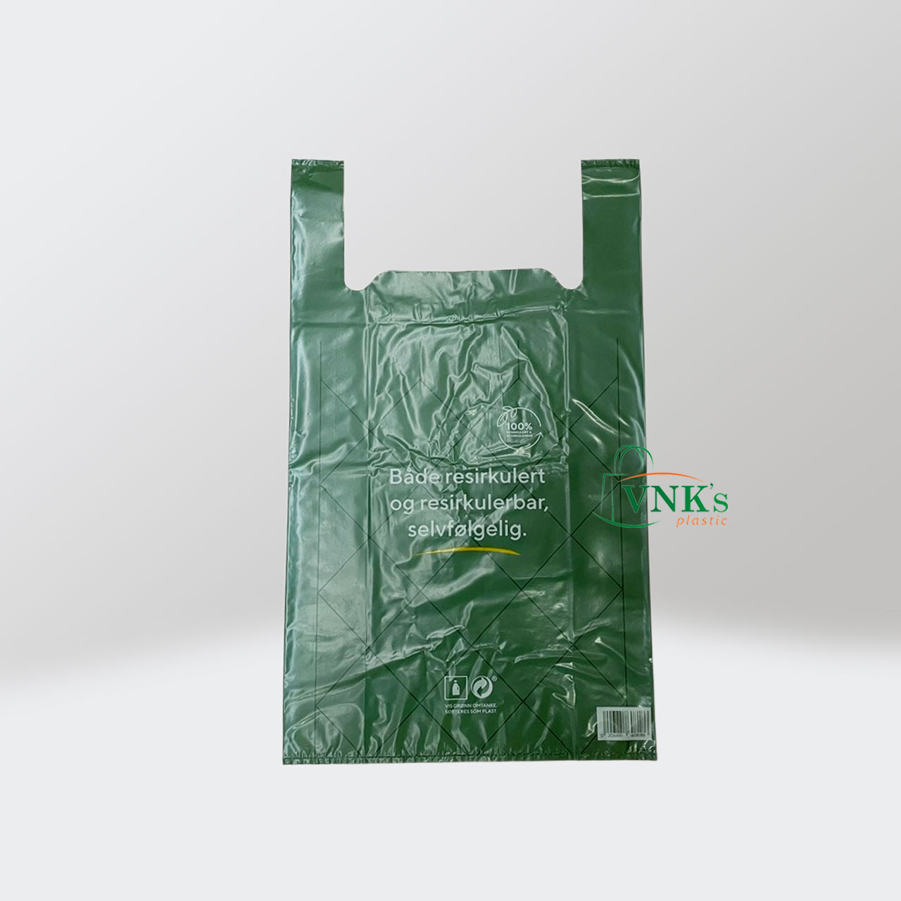 Recyclable bag with handle