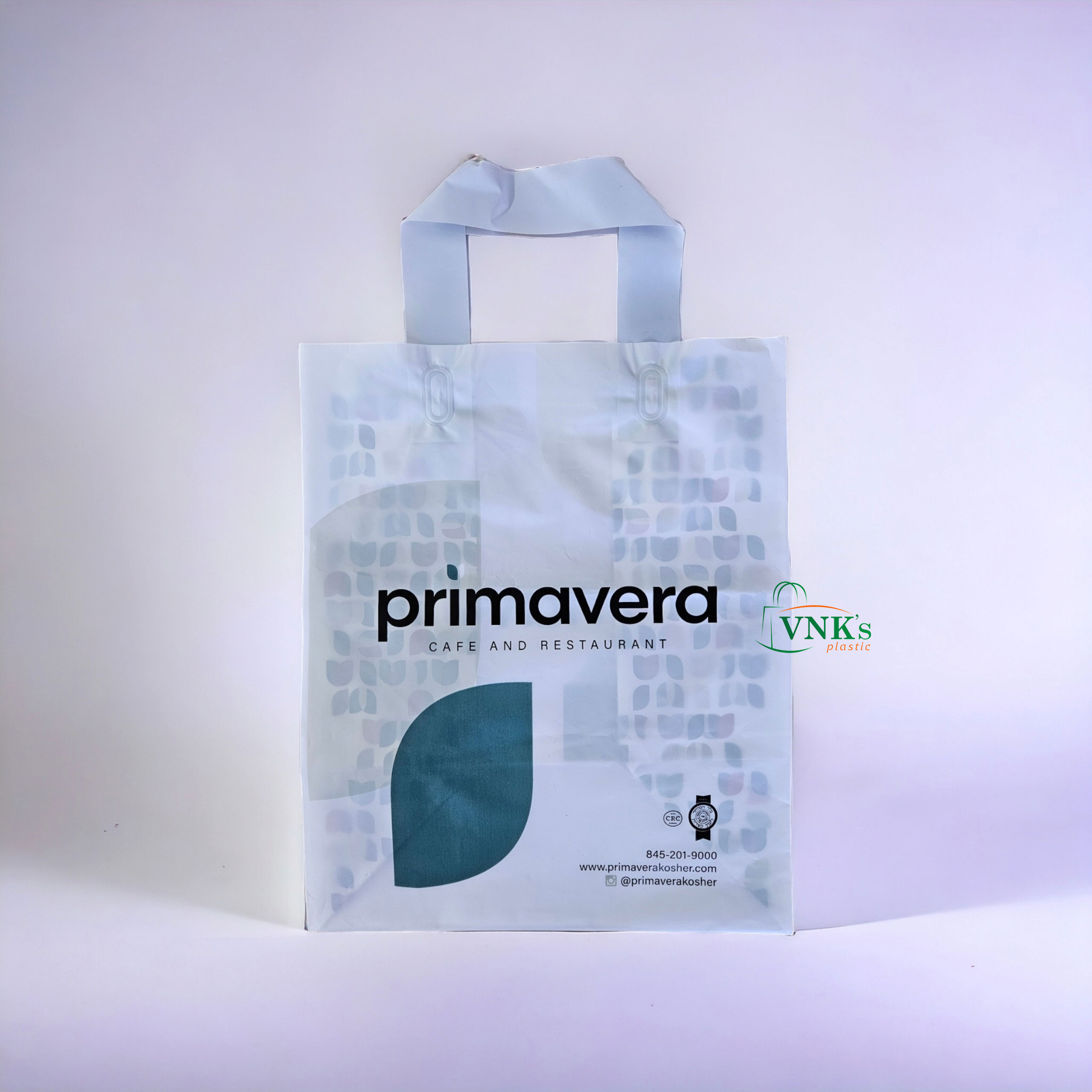 Primavera plastic bag with handle