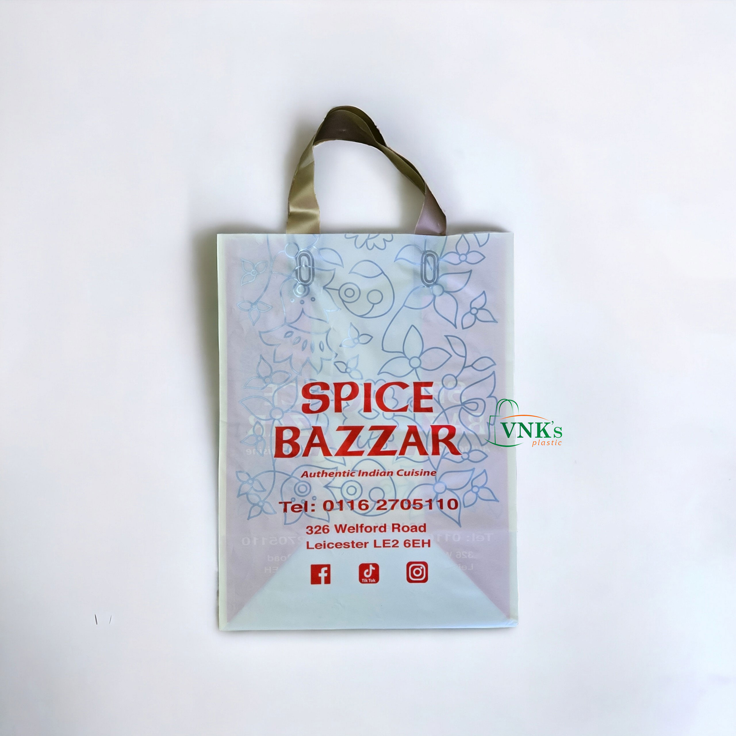 Spice Bazzar plastic bag with handle