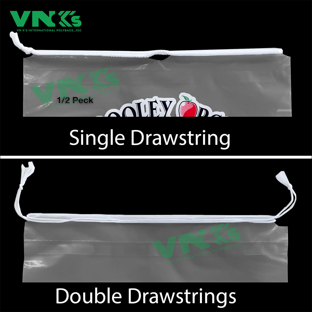 plastic drawstring bag