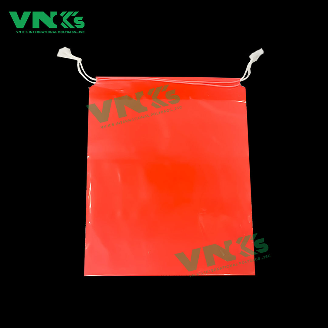 plastic drawstring bag