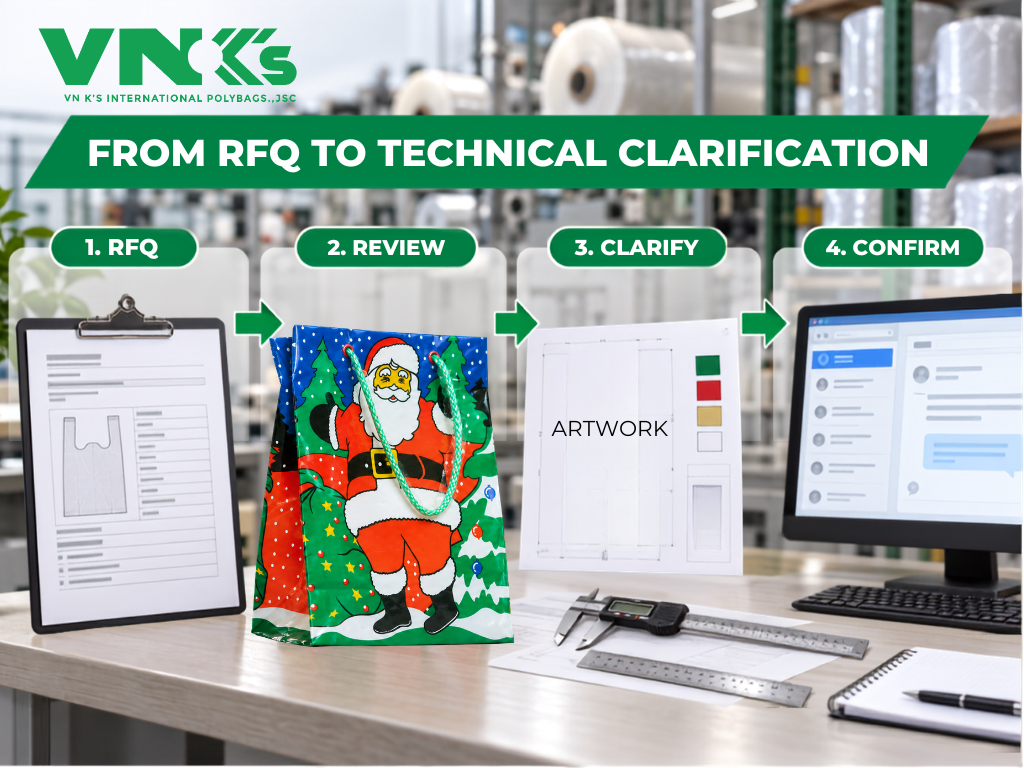 Xem xét RFQ túi nhựa trước khi báo giá